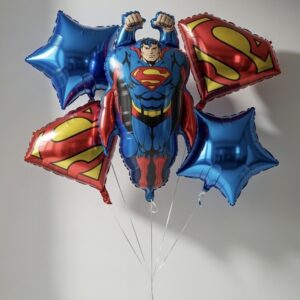 Superman, dc, lufi, lufiszett, lufik, luficsokor, szülinap, dekor