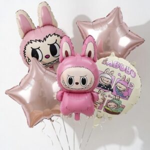 Labubu , lufi, lufiszett, luficsokor, lufik, dekor, szülinap