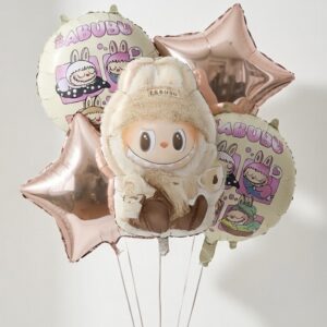 Labubu, lufi, lufiszett, luficsokor, dekor, szülinap