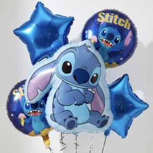 Stitch, lufi, luficsokor, lufiszett, dekor, szülinap, lufik