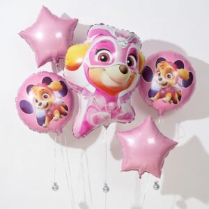 Sky, mancs őrjárat, mancsőrjárat, kutya, szuperhős, lufi, lufiszett, fólia, luficsokor, dekor, szülinap