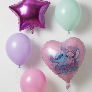 Stitch fólia luficsokor gumikufikkal születésnapra.