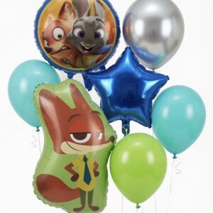 Zootropolis Nick róka fólia luficsokor gumilufikkal születésnapra.