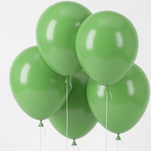 Sötétzöld latex lufi gumilufi